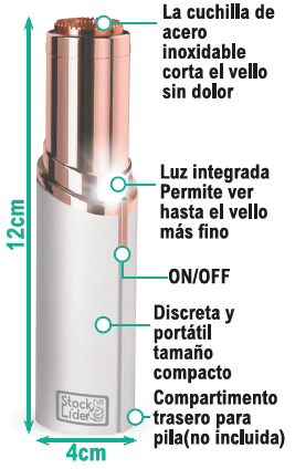 Depiladora Facial - Piel suave, sin dolor y en segundos